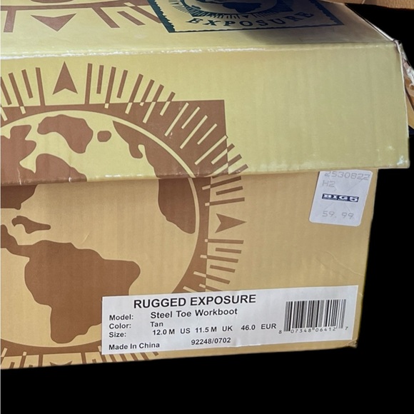 BRAND NEW NEVER WORN Men’s Steel Toe Work Boots - SZ 12 M - Picture 3 of 4